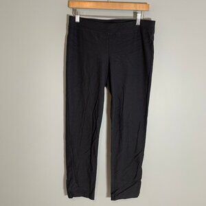 Eileen Fisher straight leg pull on elastic waist skinny stretch ankle dress pant